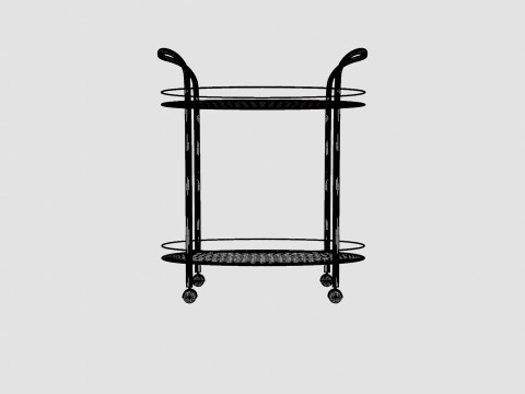 Christine Serving trolley Modelo 3D