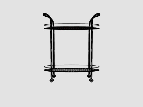 Christine Serving trolley 3D Model