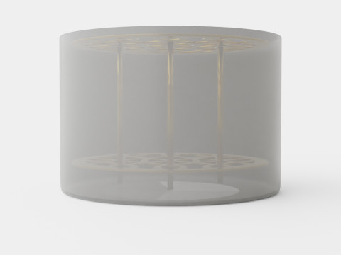 Ang Vase small Brass 3D Model