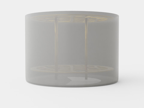 Ang Vase small Brass Modèle 3D
