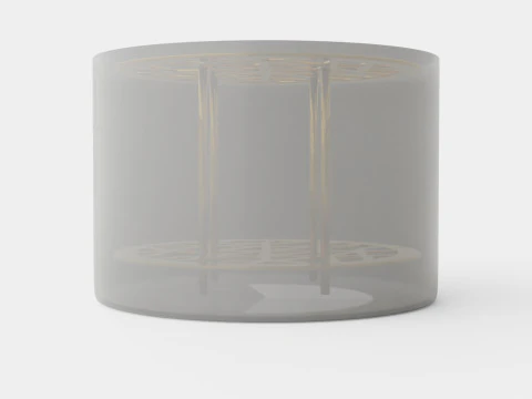 Ang Vase small Brass 3D Model