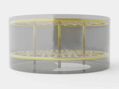 Vase aus großem Messing 3D Modell