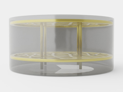 Vase Ang large Brass Model 3D
