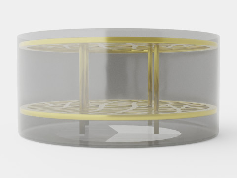 Vase Ang large Brass Model 3D