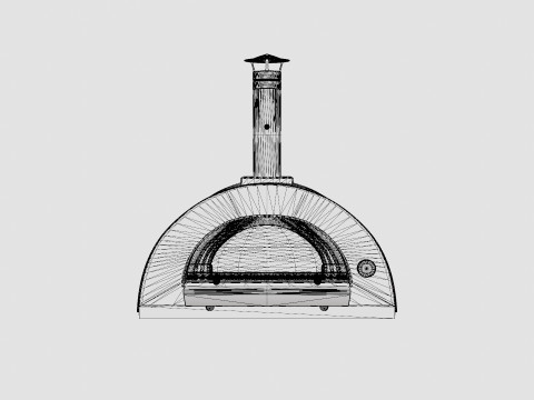 Clementi Family gas fired pizza oven Modèle 3D