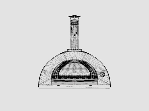 Clementi Family gas fired pizza oven 3D Model