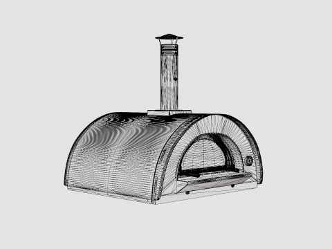 Clementi Family gas fired pizza oven Modèle 3D