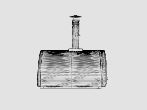 Clementi Family gas fired pizza oven 3D Model