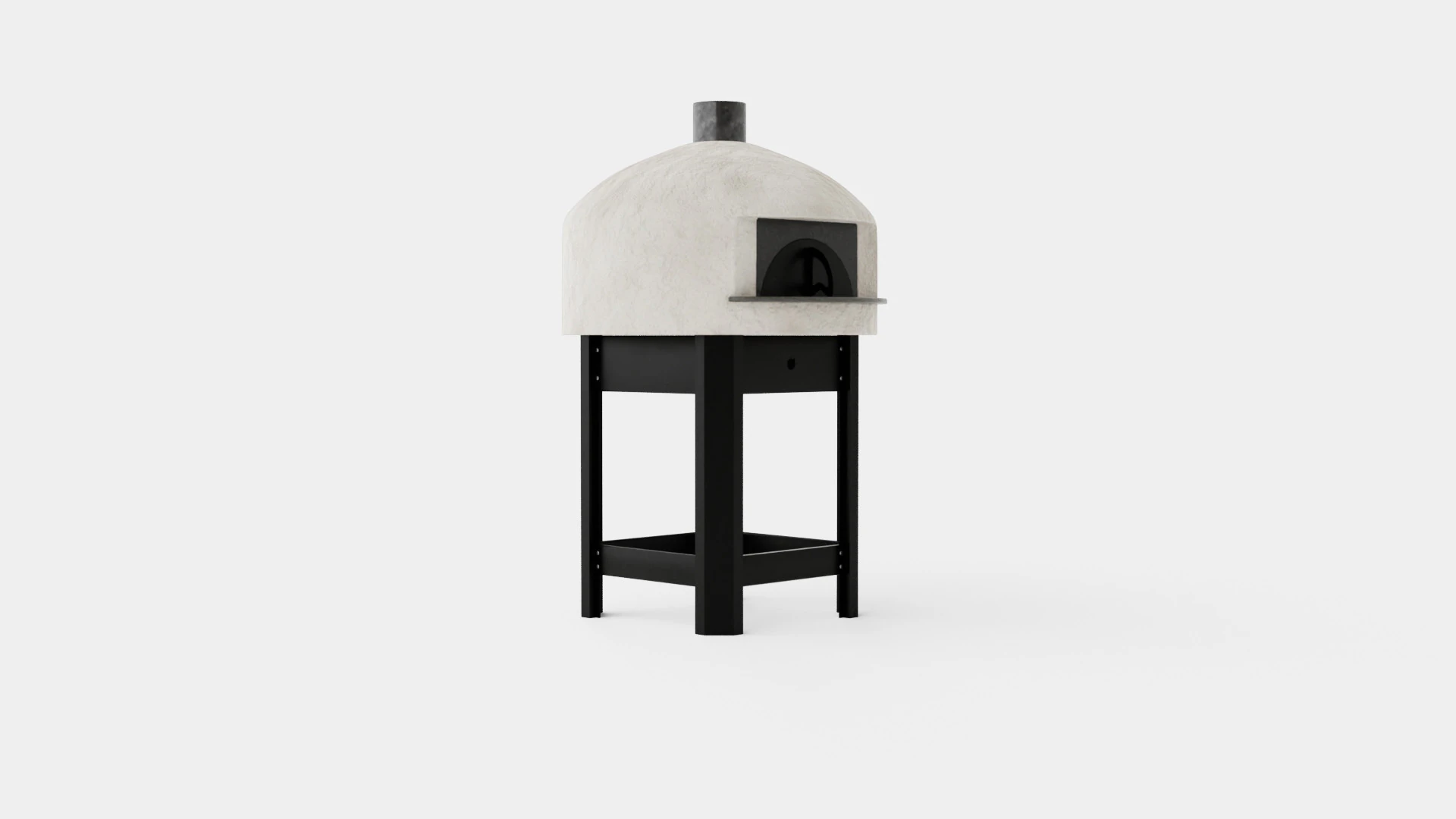 Modenzo Neapolitan Pizza oven built in biscotto brick 3D Model .c4d .max .obj .3ds .fbx .stl .blend 