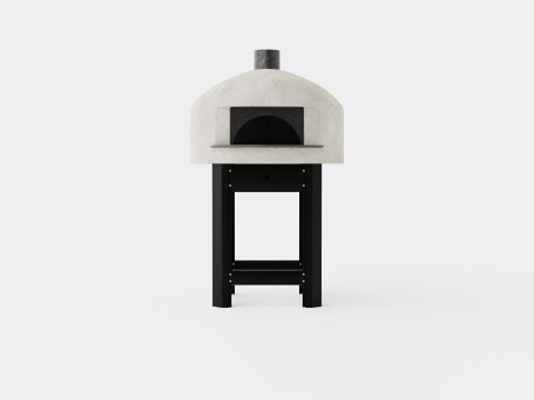 Modenzo Neapolitan Pizza oven built in biscotto brick 3D Model