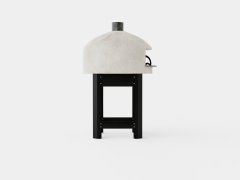 Modenzo Neapolitan Pizza oven built in biscotto brick 3D Model