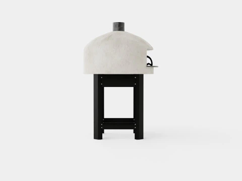 Modenzo Neapolitan Pizza oven built in biscotto brick 3D Model
