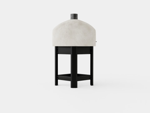 Modenzo Neapolitan Pizza oven built in biscotto brick 3D Model