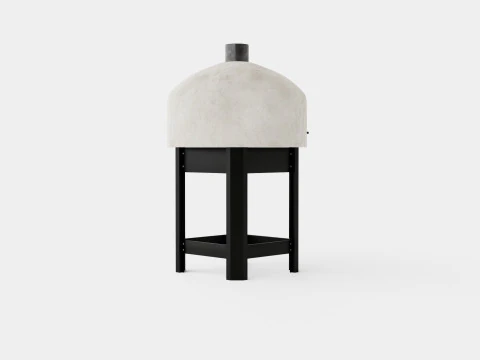 Modenzo Neapolitan Pizza oven built in biscotto brick 3D Model