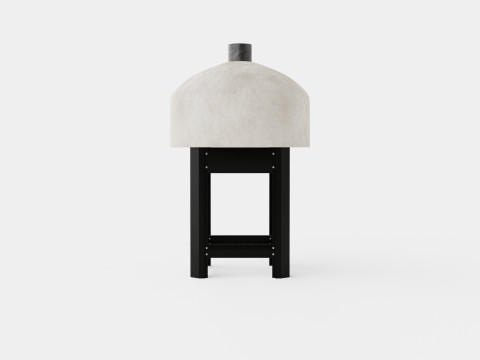 Modenzo Neapolitan Pizza oven built in biscotto brick 3D Model