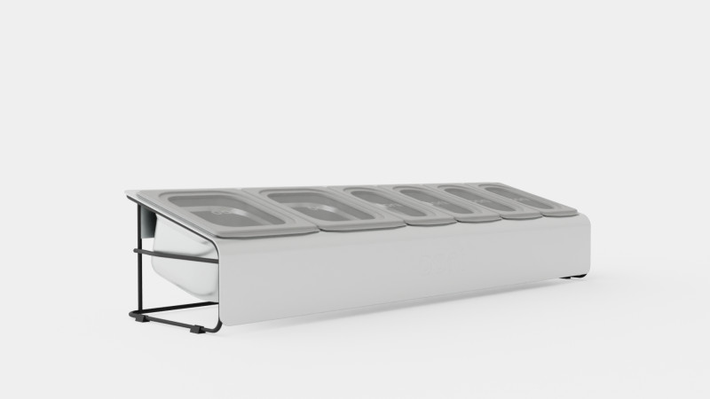 Ooni Pizza Topping station Stainless steel 3D Modell .c4d .max .obj .3ds .fbx .stl .blend