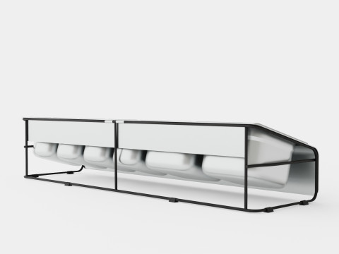 Ooni Pizza Topping station Stainless steel 3D Modell