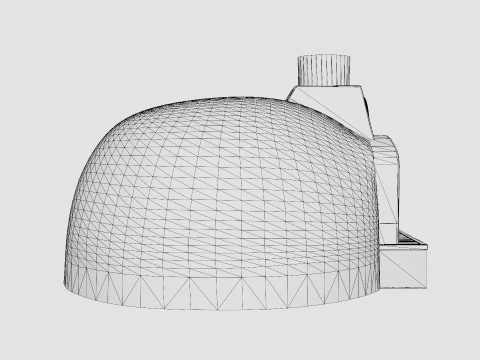 Valoriani 80 Hobby wood fired pizza oven 3D Model