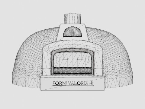 Valoriani 100 Hobby wood fired pizza oven Modèle 3D