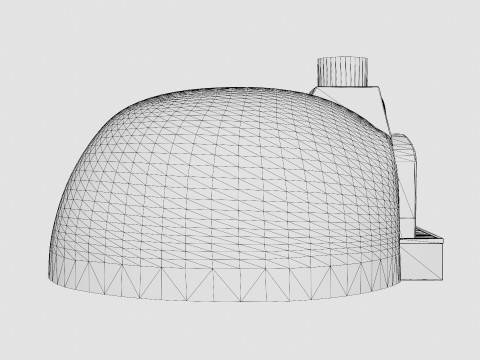 Valoriani 100 Hobby wood fired pizza oven Modèle 3D