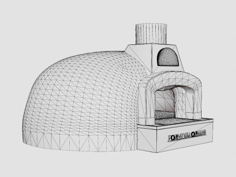 Valoriani 120 Hobby wood fired pizza oven Modèle 3D