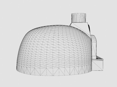 Valoriani 120 Hobby wood fired pizza oven Modèle 3D