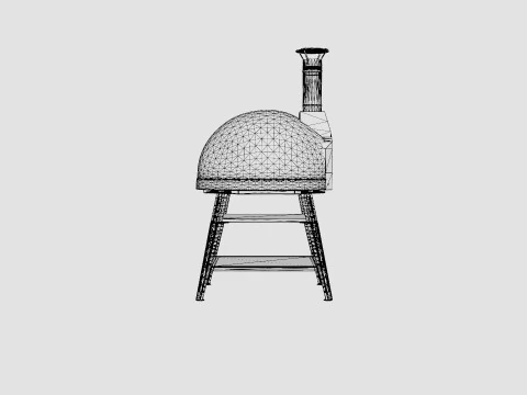 Valoriani Baby 60 wood fired pizza oven 3D Model