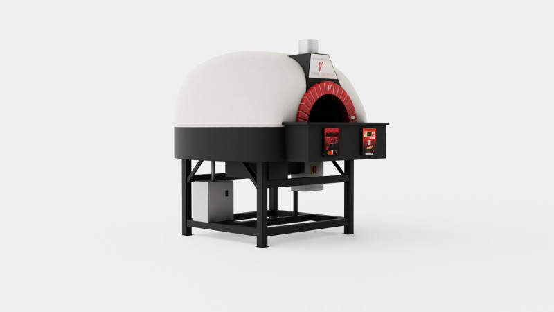 Valoriani ROTATION 120 gas fired professional oven 3D Model .c4d .max .obj .3ds .fbx .stl .blend 