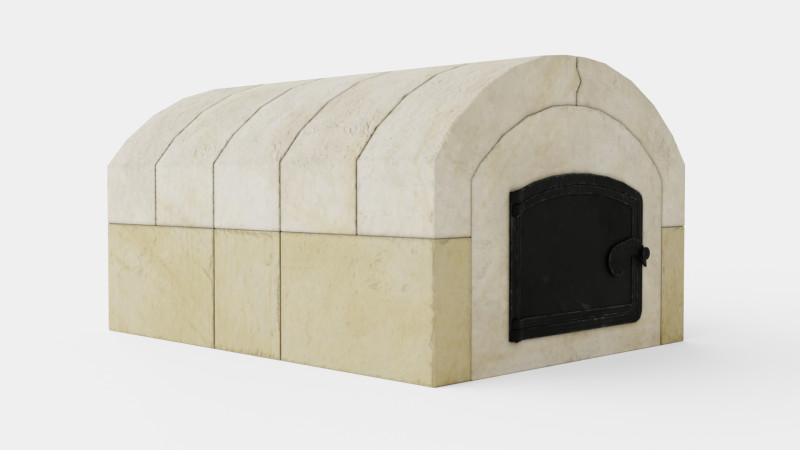 Wood fired baking oven Hemsedal 5 3D Model .c4d .max .obj .3ds .fbx .stl .blend 
