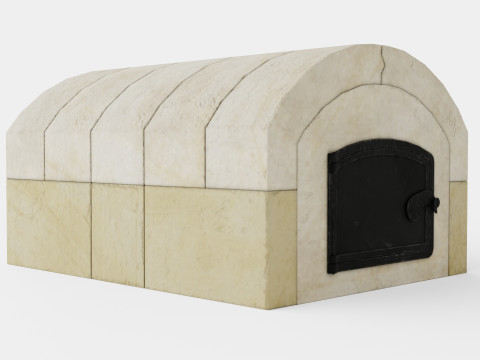 Wood fired baking oven Hemsedal 5 3D Model