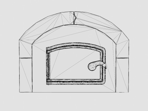 Wood fired baking oven Hemsedal 5 3D Model