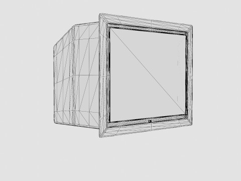 Heta Scan Line Panorama fireplace insert 3D Model