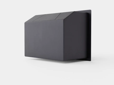 Heta Scan Line Panorama fireplace insert 3D Model