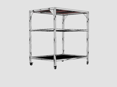 オーニ モジュラーテーブル 中 3Dモデル