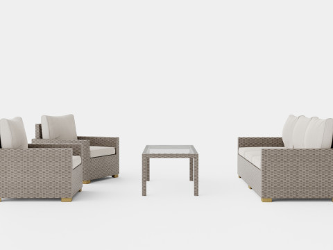 Canby sofa set 3Dモデル