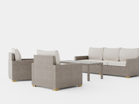 Canby sofa set 3D Model