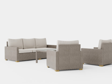Canby sofa set 3D Model