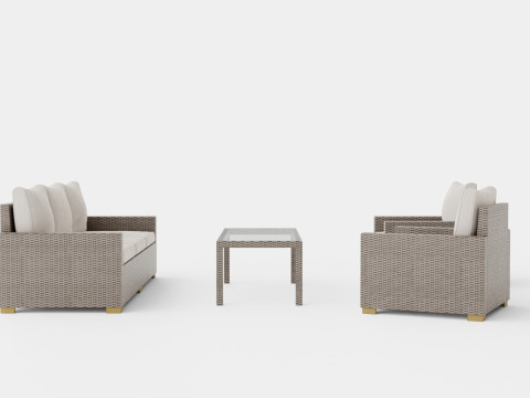 Canby sofa set 3D Model