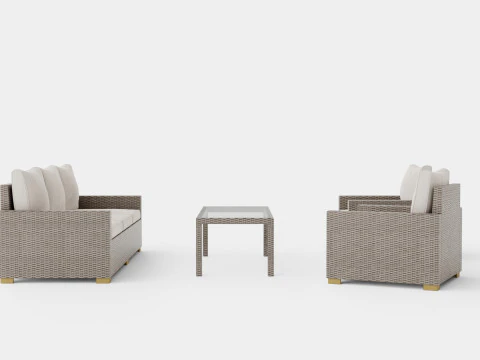 Canby sofa set 3D Model