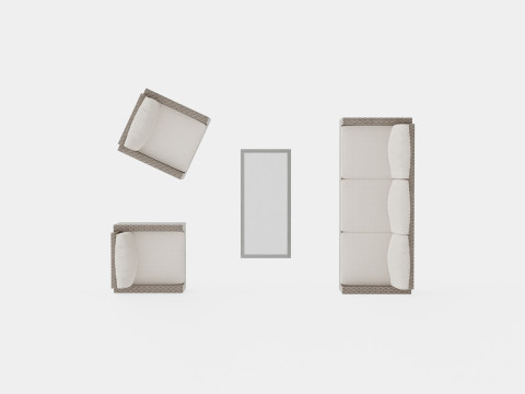Canby sofa set 3D Model