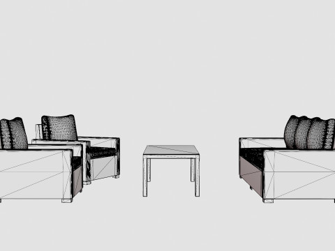 Canby sofa set 3D Model