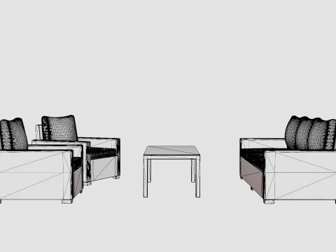 Canby sofa set 3D Model