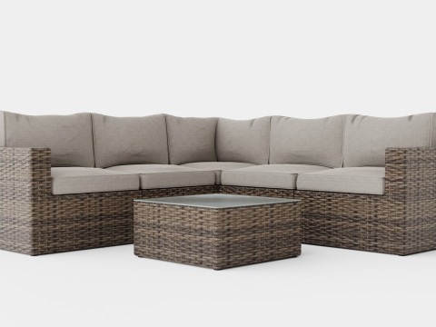 Minnesota sofa set 3D Model