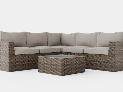 Conjunto de sof&aacute; Minnesota Modelo 3D