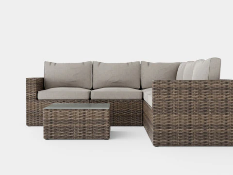 Minnesota sofa set 3D Model