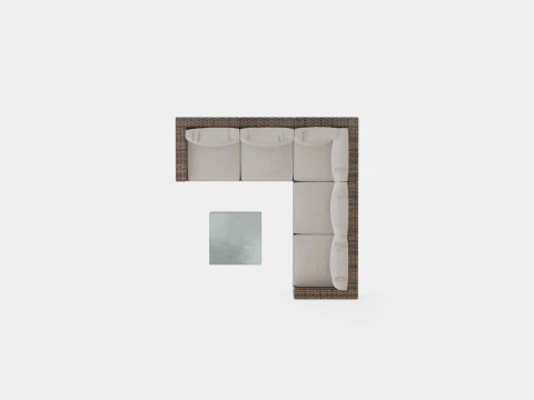 Minnesota sofa set 3D Model