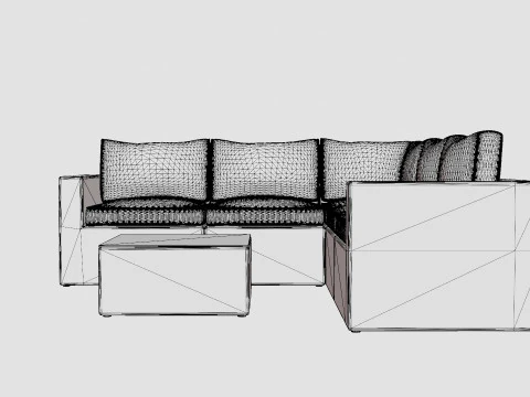 Minnesota sofa set 3D Model