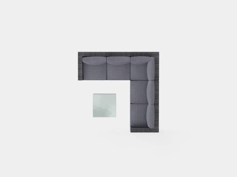 Minnesota sofa set 3D Model