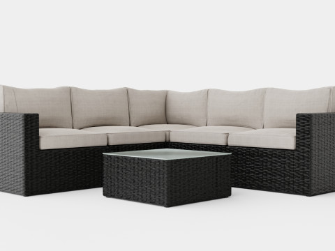 Minnesota sofa set 3D Model