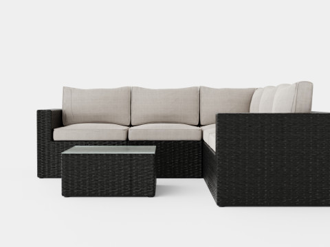 Minnesota sofa set Model 3D